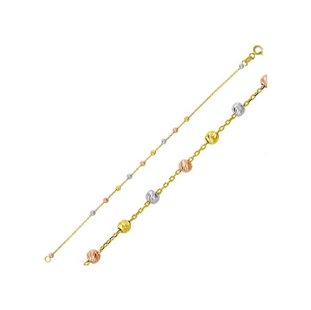 Top Altınlı 14 Ayar Zincir Bileklik BLBLU14K4859 Sarı Altın