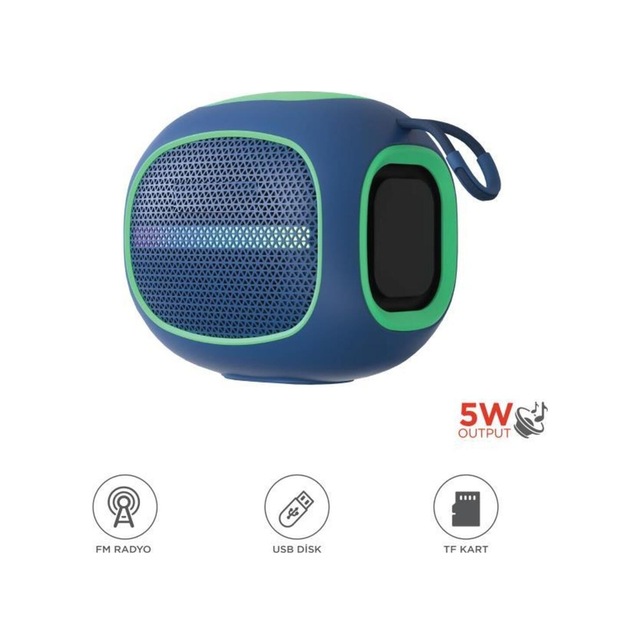 Bluetooth Hoparlör Taşınabilir Kablosuz Speaker Fm Radyo Usb Tf Kart 5w D90