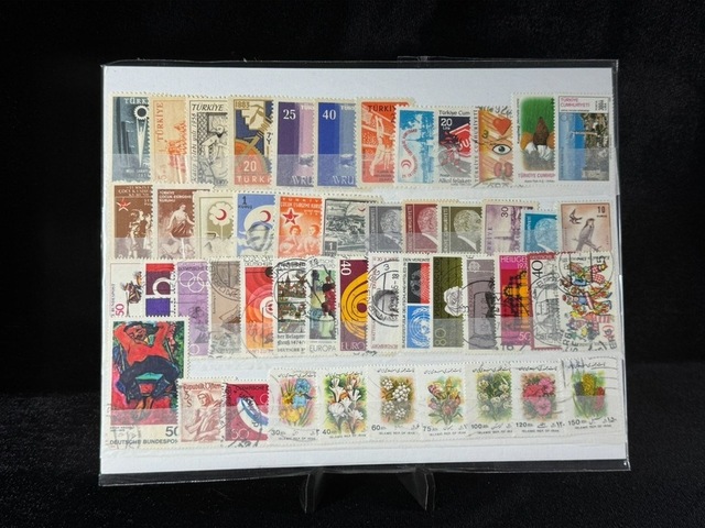 Tc Yerli Ve Yabancı Karışık Pul Lotu Damgalı Damgasız Lot 1255