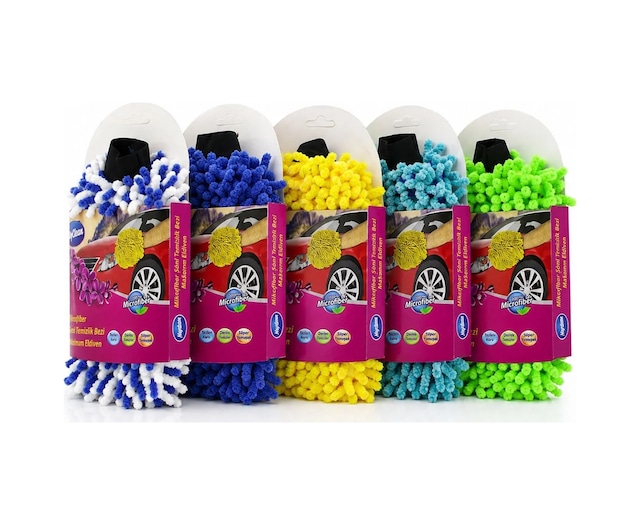 Ers Mikrofiber Şonil Temizlik Bezi - Makarna - Oto Yıkama Eldiveni