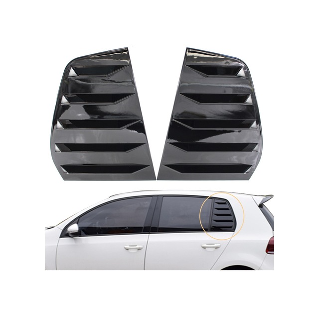 Vw Golf 6 2008-2012 Kelebek Cam Vizörü Kaplaması Piano Black
