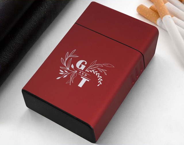 Bk Gift Kişiye Özel İsimli Kırmızı Metal Sigara Tabakası 7