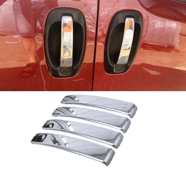 Fiat Fiorino 2008 Ve Üzeri Krom Kapı Kolu 4 Kapı 4 Prç Pçelik