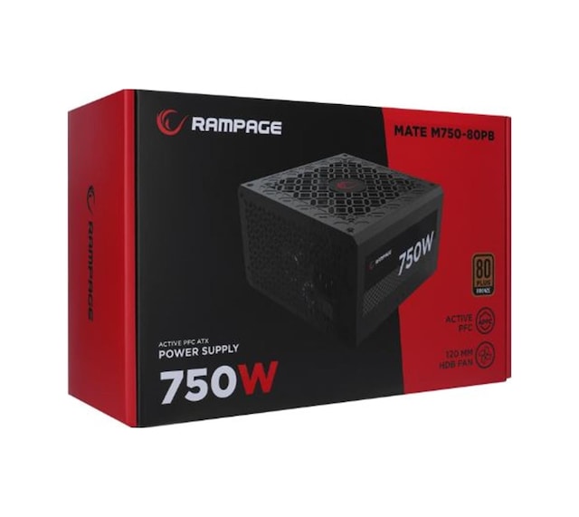 Rampage MATE M750-80PB AKTIF PFC