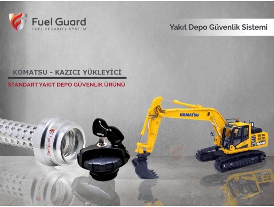 Komatsu Kazıcı-Yükleyici Yakıt Depo Koruma Cihazı