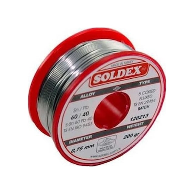 Soldex 200Gr 0.75Mm 60/40 Lehim Teli