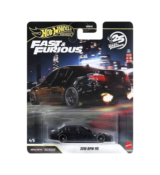 Hot Wheels Premium Series 25.yıl Özel Fast & Furious 2010 Bmw M5 Hnw46 - Jhw62 Çok Renkli