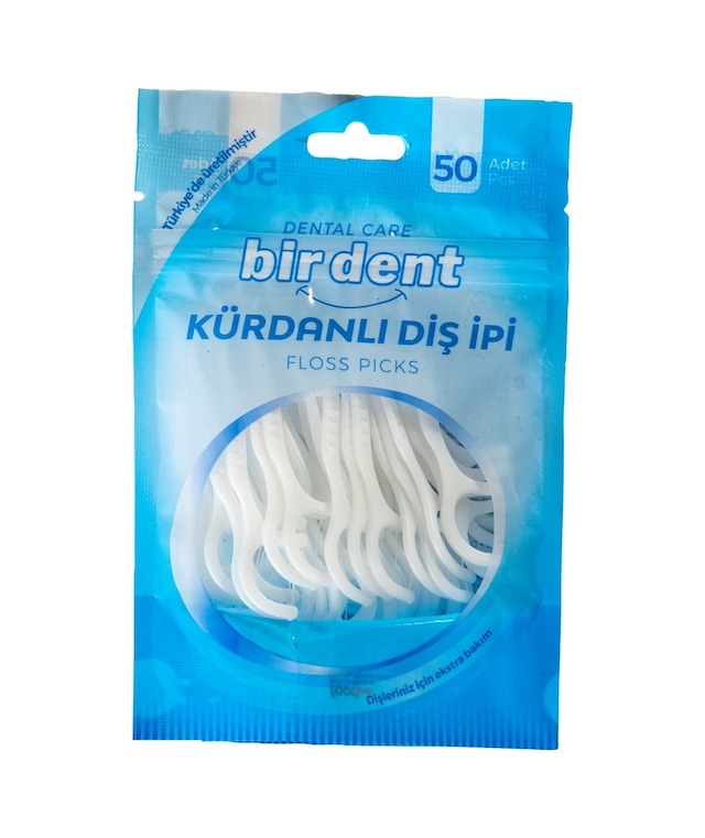 Bir Dent Kürdanlı Diş İpi 50'li - Pratik Diş Arayüz Temizliği - 3 Adet Tarı