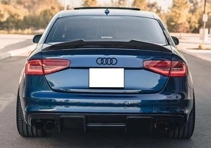 Audi A4 B8 B8.5 Psm R-style Spoyler 2009 2016 Parlak Siyah