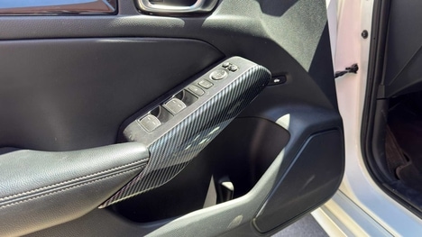 Honda Civic 21-25 Fe1 Uyumlu İç Kapı Kolu Yan Kaplama Karbon Karbon Fiber Parlak