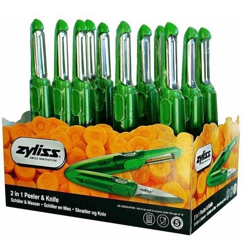 Zyliss Soft Fruit Peeler and Knife 12 Piece DKB E950002