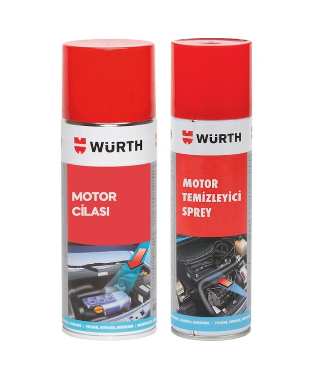 Motor Temizleyici Sprey 500 Ml + Koruma Cilası 400 Ml