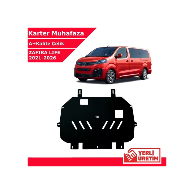 Opel Zafira Life 2000cc 2021-2026 Çelik Karter Muhafaza Çelik Koruma Sacı A+ Kalite Yerli Üretim