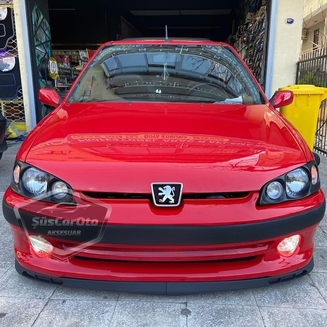 Peugeot 106 1991-2004 Uyumlu Üniversal Laguna Lip Esnek Ön Lip 2 Parça Tampon Altı Dil Karlık Ön Ek 00 Şüscaroto Aksesuar