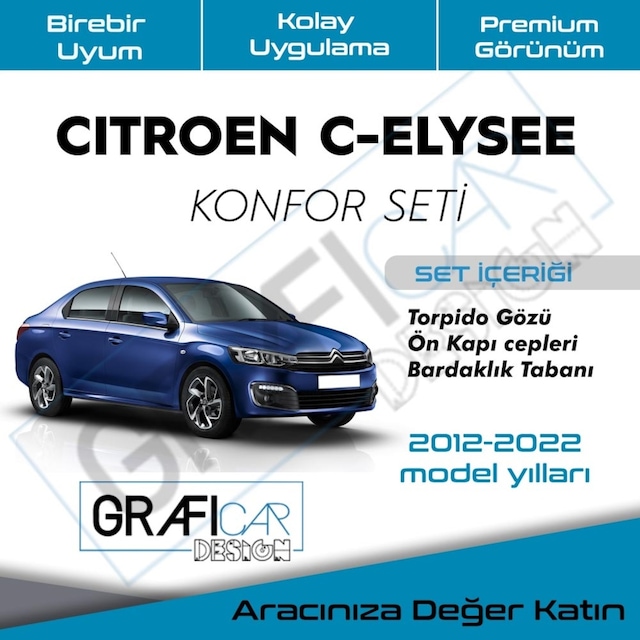 Citroen C-Elysee - Araç Içi Ses Kumaş Kaplama-Konfor Set