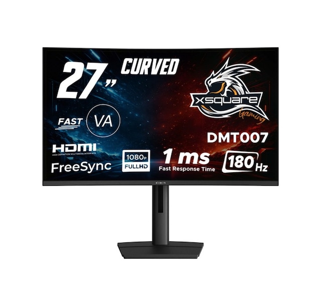 Dexim 27” 180hz 1ms Hdmı+dp Freesync Adaptive Sync Full Hd Curved Fast Va Gaming Monitör – Dmt007