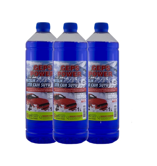 Geps -12 Derece Antifrizli Oto Cam Suyu 1 Litre x 3