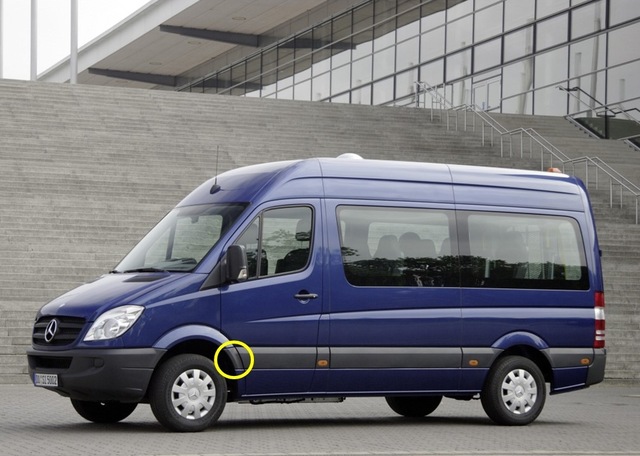 Mercedes Sprinter 2007-16 Sol Ön Teker Arkası Plastik A9066902562