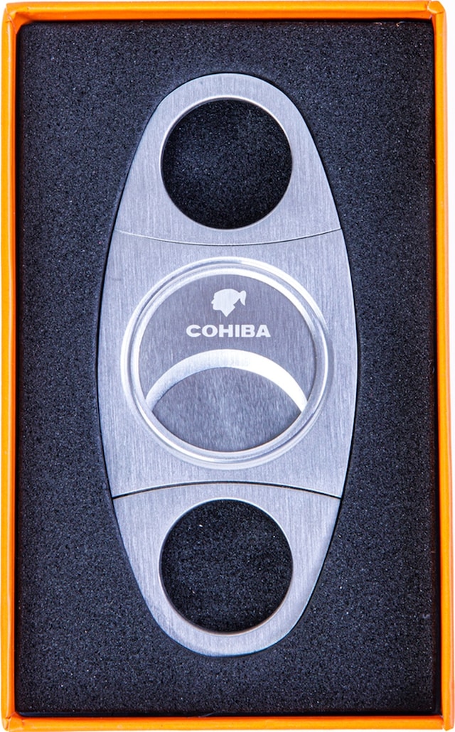 Cohiba 80 Ring Gümüş Metal Puro Makası Kesici - Tr8302