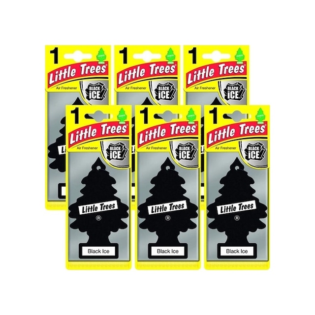 Little Trees Black Ice-parfüm Asmalı Oto Kokusu 6 Adet