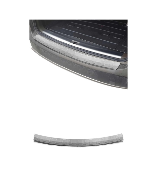 Audi A4 B8 Avant / Allroad 2008-2015 Uyumlu Krom Arka Tampon Eşiği Paslanmaz Çelik Taşlı Mat