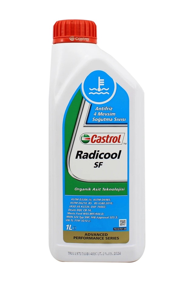 Castrol Radicool Sf Organik Antifriz 1 L Silikatsız G12+ Uyumlu