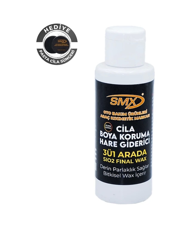3'Ü 1 Arada Cila-Boya Kor-Hare Giderici 100 Ml + Sünger