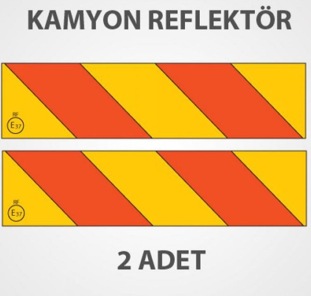 Kamyon Arka Işaret Reflektörü Metal Sac Malzeme