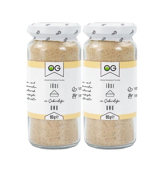 OG natural 2'li İğde ve Çekirdeği Unu 80 Gr Meyve