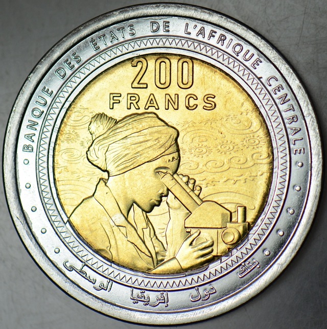 Orta Afrika Devletleri 200 Fcfa Frank 2024 Bimetal Çil.