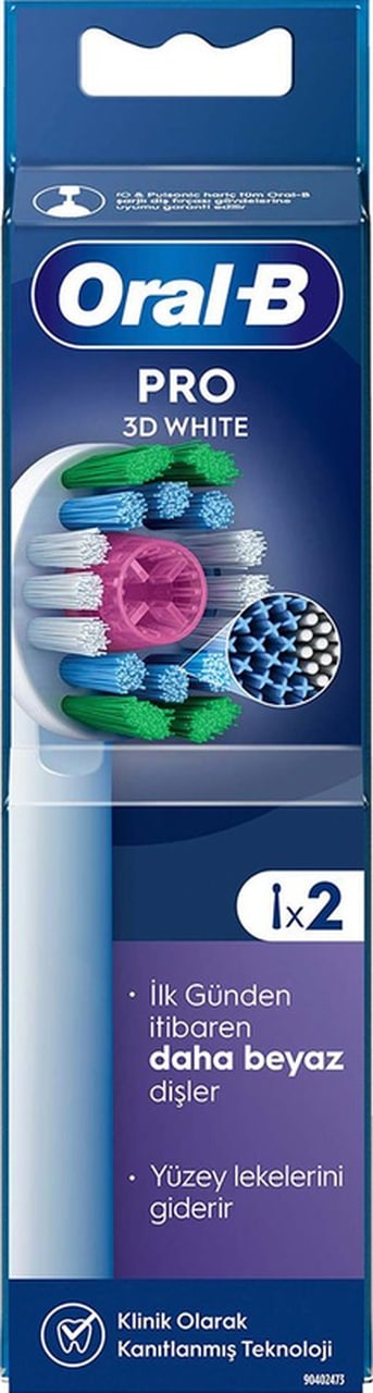 Oral-b Şarjlı Yedek Başlık 3d White Luxe Diş Fırçası 2'li