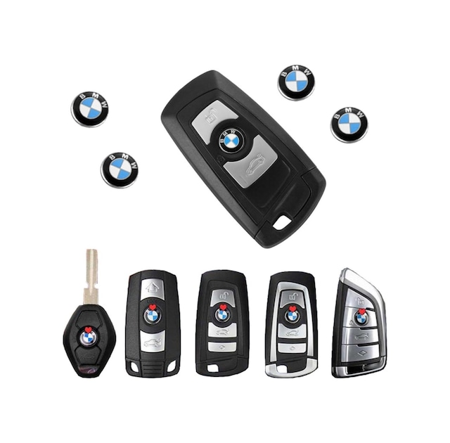 Bmw Için 3 Adet Araç Anahtar Logo Amblemi Çap: 11 Mm.Dir
