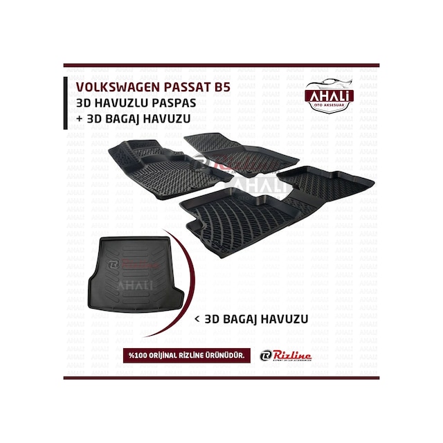 Rizline Volkswagen Passat B5 95-05 Havuzlu Paspas ve Bagaj Havuzu