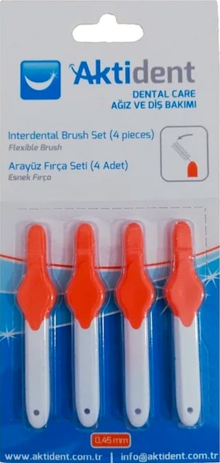 Aktident Arayüz Fırçası 0.45 MM 4'lü