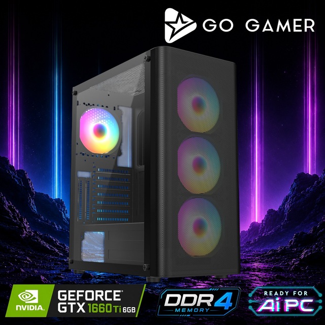 Go Gamer E540 Core i7-12700F GTX 1660 TI 16GB RAM 512GB SSD