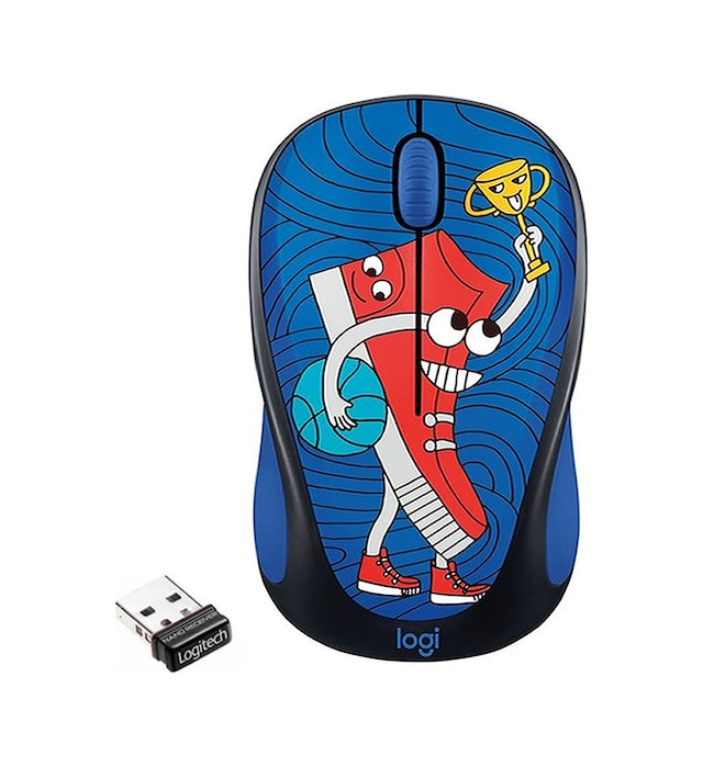 Logitech M238 Kablosuz The Doodle Collection Sneaker Head Mouse