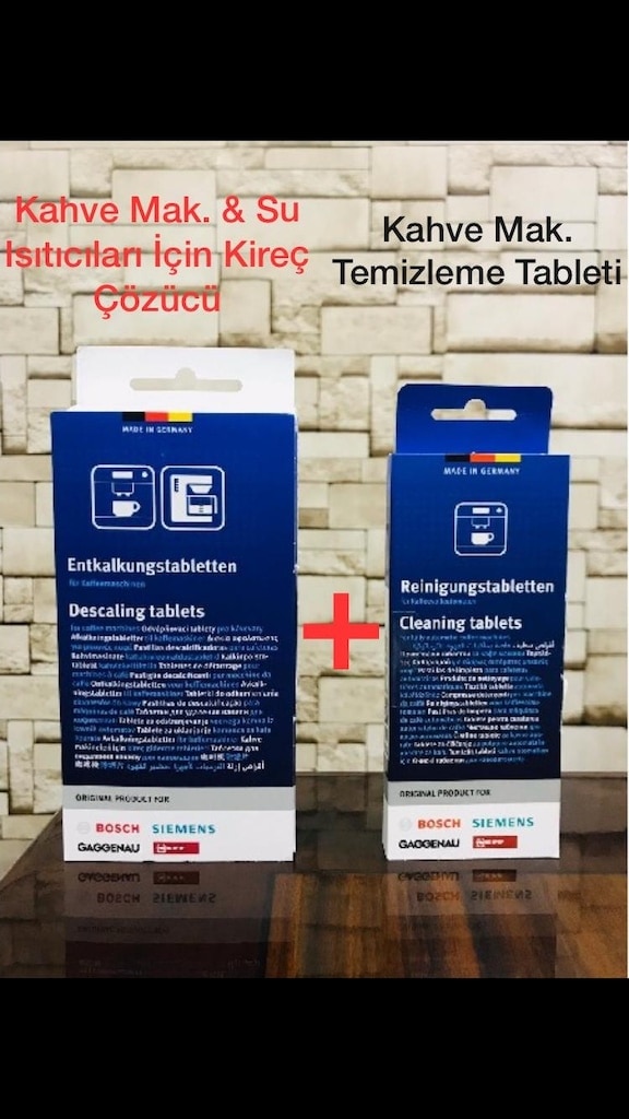 Kahve Mak. & Su Isıtıcıları İçin Kireç Çözücü Ve Temizleme Tablet