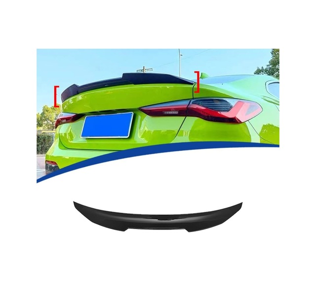 Bmw G22 Uyumlu Piano Black Psm Spoiler 2 Kapı İthal Abs Plastik Parlak Siyah 2021-2024