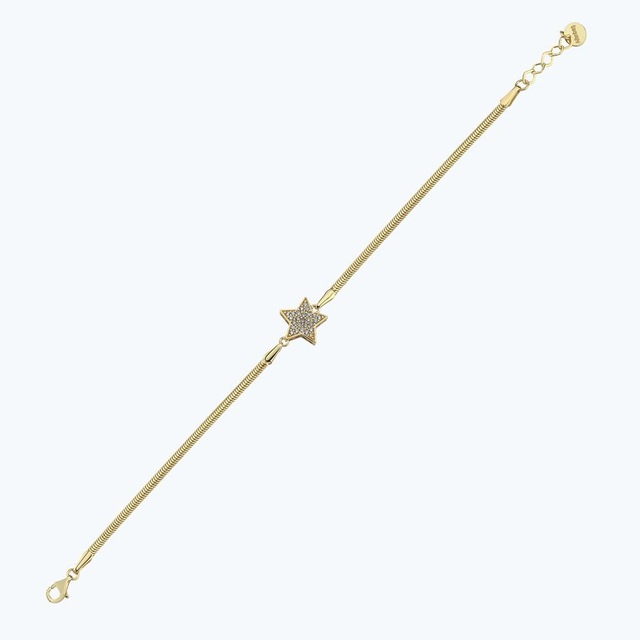 Altınbaş Altın Yıldız Balıksırtı Zincir Bileklik Abl0187-y-25295 Çok Renkli