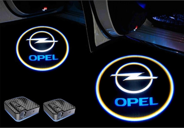 Opel Pilli Yapıştırmalı Kapı Altı Led Hayalet Logo 2 Adet