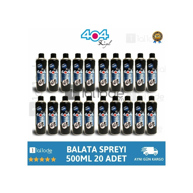 404 Balata Spreyi Genel Temizleme Sprey 500 Ml (20 Adet)