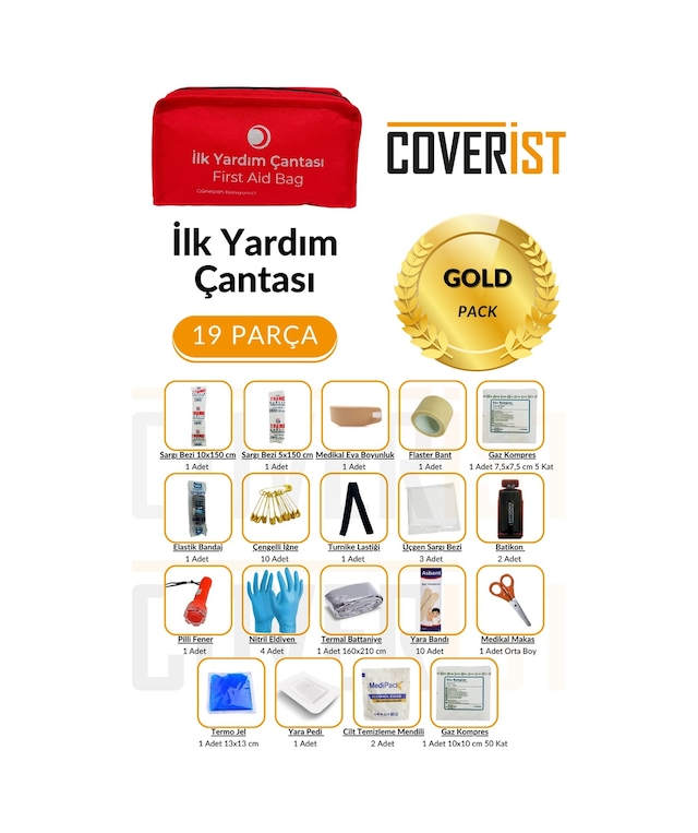 Acil Durum Ve İlk Yardım Seti - İlk Yardım Çantası Gold Pack