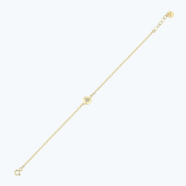 Altınbaş Altın Taşlı Altıgen Bileklik Abl0176-y-25295 Çok Renkli