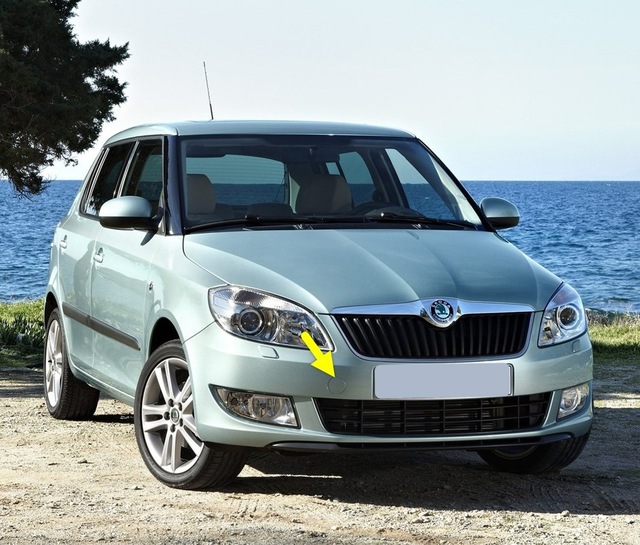 Skoda Fabia 2 Makyaj 11-14 Ön Tampon Çeki Demir Kapağı 5J0807241