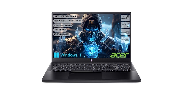Acer Nitro V 15 ANV15-51-51TZ NH.QNBEY.006 i5-13420H 8 GB 512 GB SSD RTX4050 15.6" W11H Dizüstü Bilgisayar