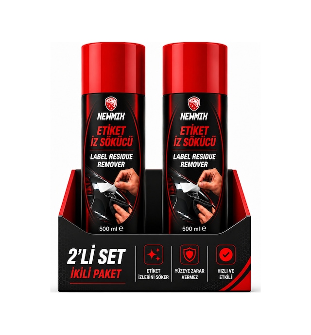 2 Adet Newmix Etiket İz Sökücü Aerosol 500 Ml