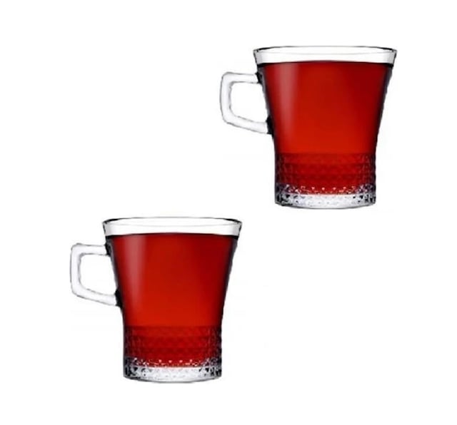 Paşabahçe Kuvars 2 Li Kulplu Çay Bardağı 55703