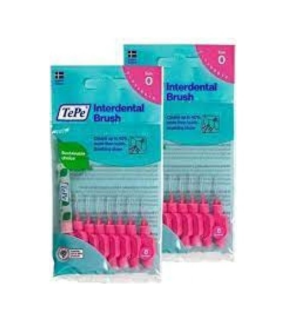 Tepe Interdental Brush Arayüz Fırçası Pembe 0.4 Mm 8 Li X 2 Adet PKT.TEPE.011