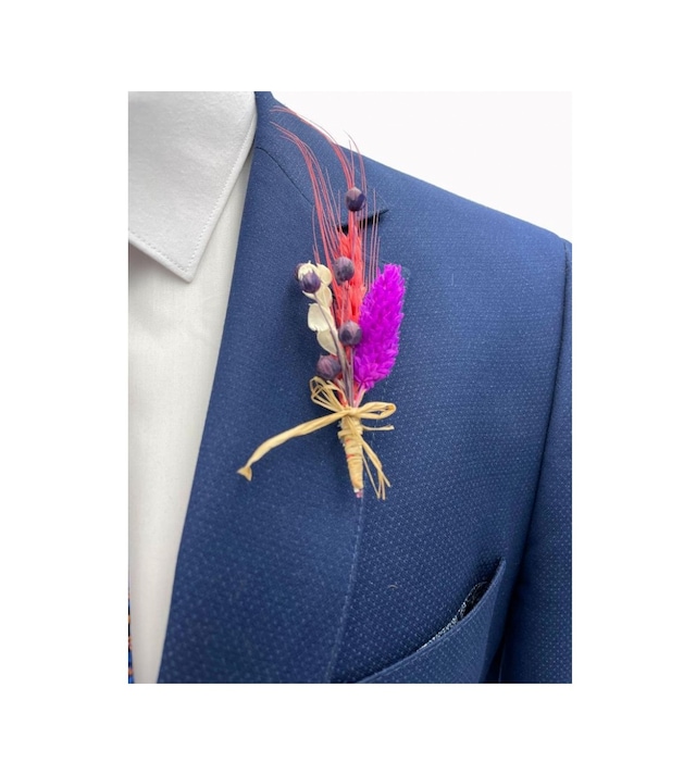Brianze Mor Çok Renkli Canlı Damat Çiçeği