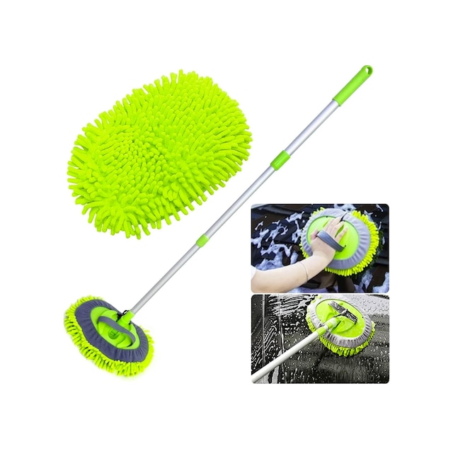 Mikrofiber Oto Araba Araç Cam Yıkama Temizleme Fırçası Mopu Yedek Bez